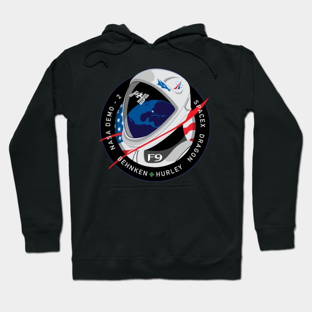 Crew Dragon Spacecraft Hoodie by SAVELS